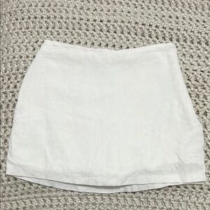 Abercrombie & Fitch White Mini Skirt